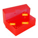 Red / Transparent, WestonBoxes 35mm deep Business Card Box holds up to 125 business cards internal dimensions