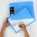 WestonBoxes A4 Paper Storage Box Transparent Blue