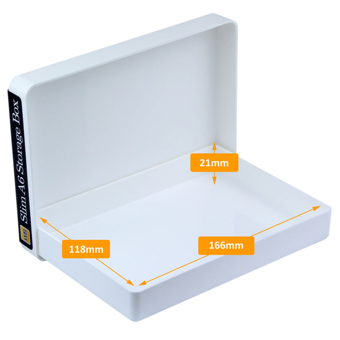 Slim A6 Packaging Box, TOUGH, White / Opaque