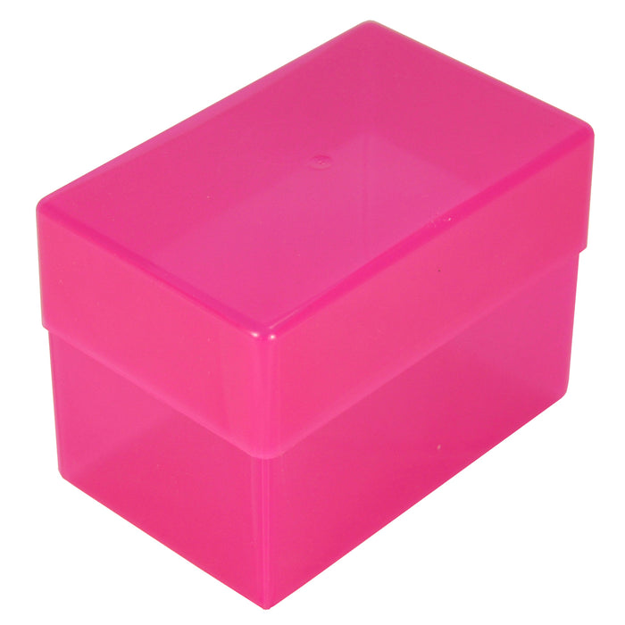 Pink / Transparent, Weston Boxes 70mm Deep Business Card Box