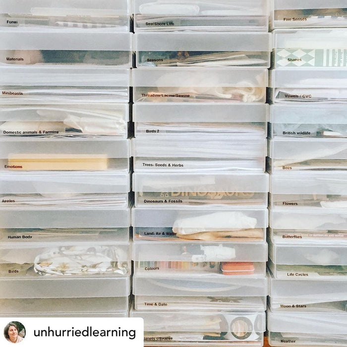 westonboxes a4 storage boxes in a craftroom by @unhurriedlearning