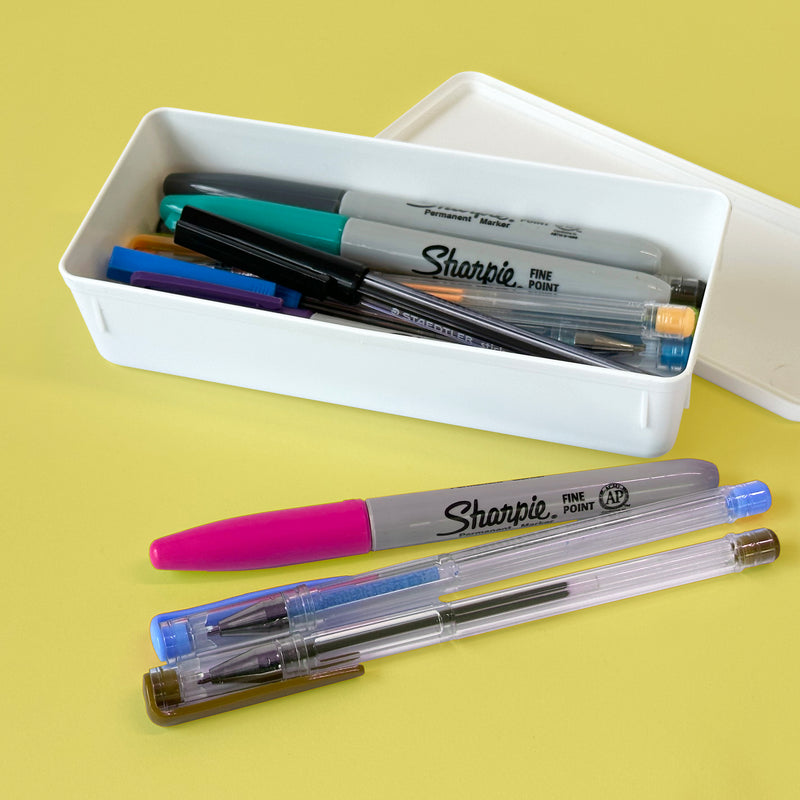 Rechteckige Basteltöpfe, Wannen, Behälter mit aufsteckbaren Deckeln