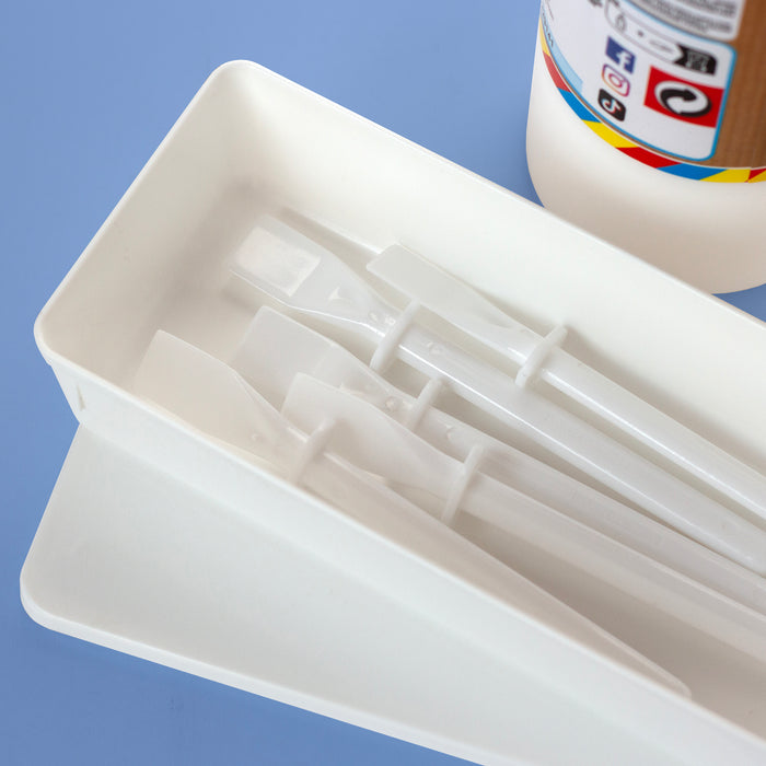 Rectangular Craft Pots, Tubs, Containers with Clip-On Lids