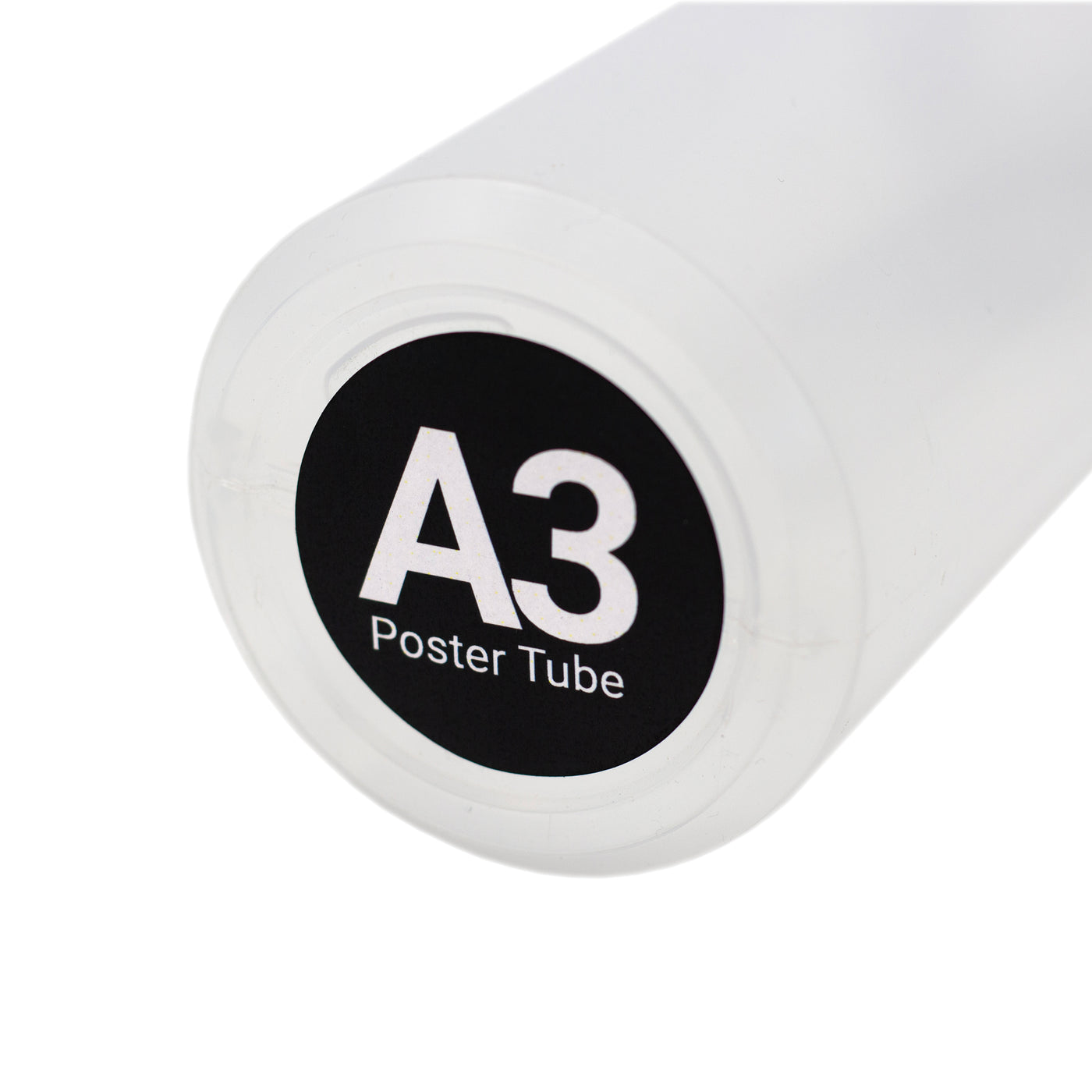 A3 Poster Tube - Clear Plastic With 50/50 Screw Split — WestonBoxes
