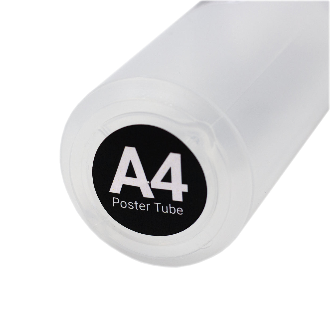 A4 Poster Tube Clear Plastic With 50/50 Screw Split — WestonBoxes