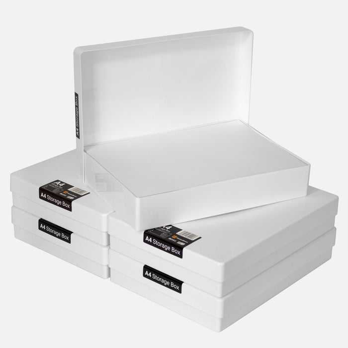 A4 copier paper bright white 80gsm standard eco prints photocopies in a tough storage box