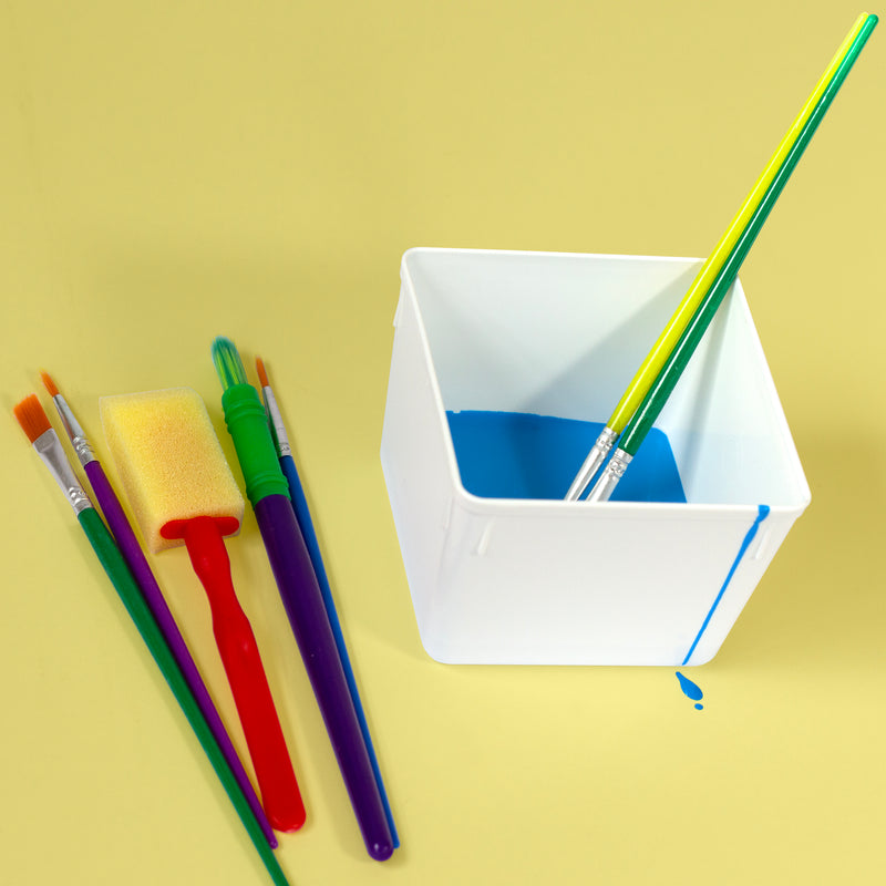 Square Container Crafts Square Craft Pots, Tubs, Containers with Clip-On Lids β WestonBoxes