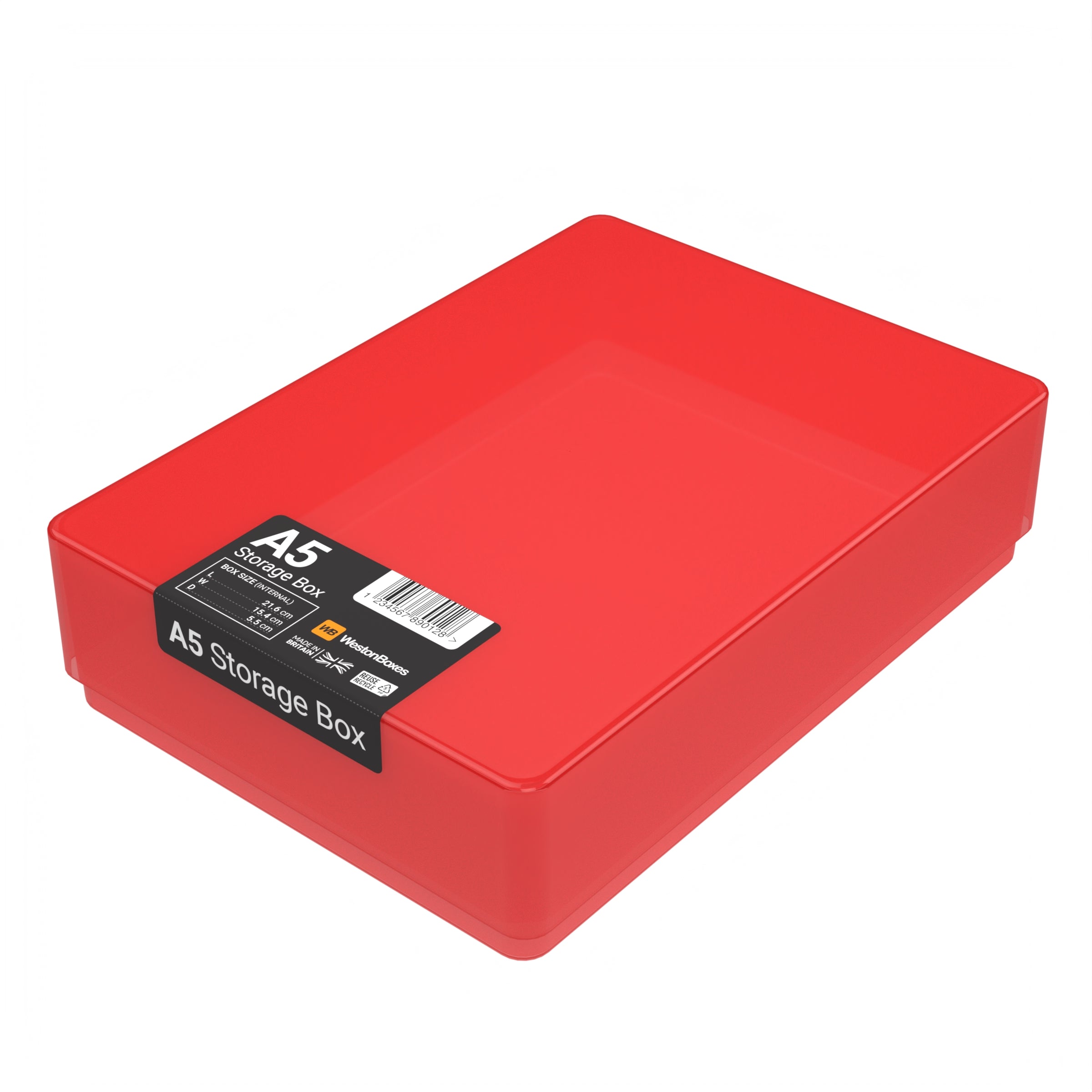A5 Plastic Storage Box | Clear Polypropylene | Made in Britain ...