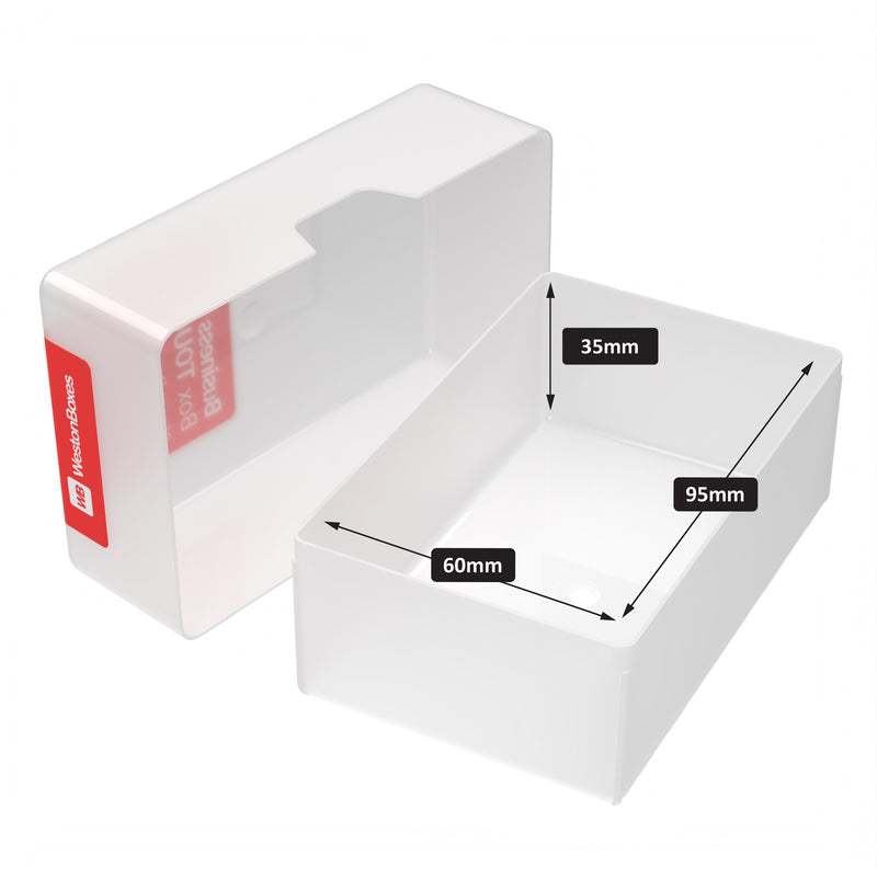 35mm Business Card Box TOUGH, Heavy Duty, Impact Resistant Plastic Storage Box