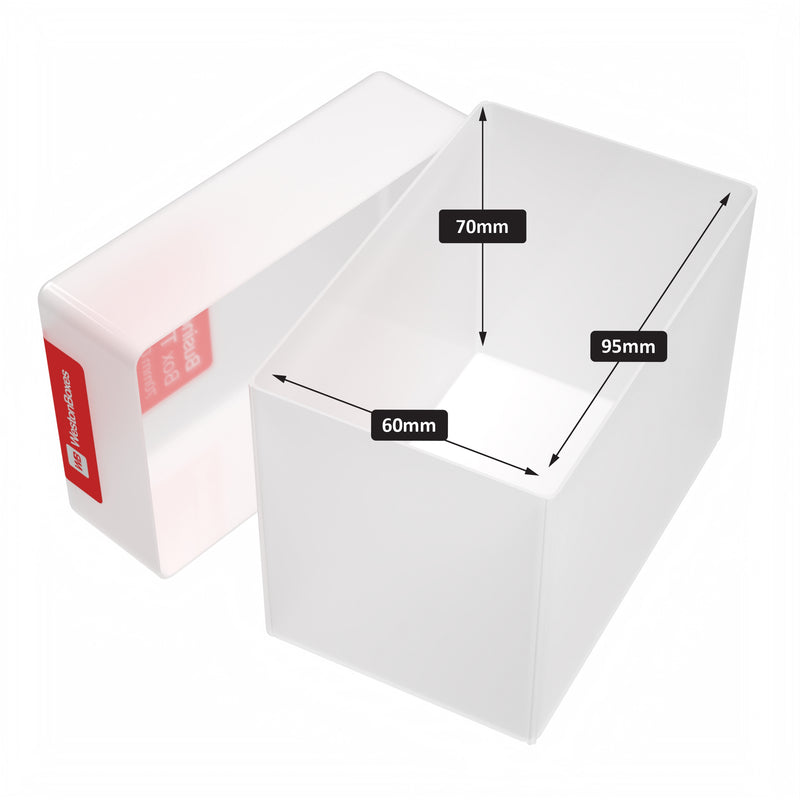 70mm Business Card Box TOUGH, Heavy Duty, Impact Resistant Plastic Storage Box