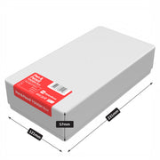 pen and pencil storage box made from opaque white impact resistant plastic