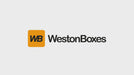 WestonBoxes slim A4 paper presentation storage box clear transparent