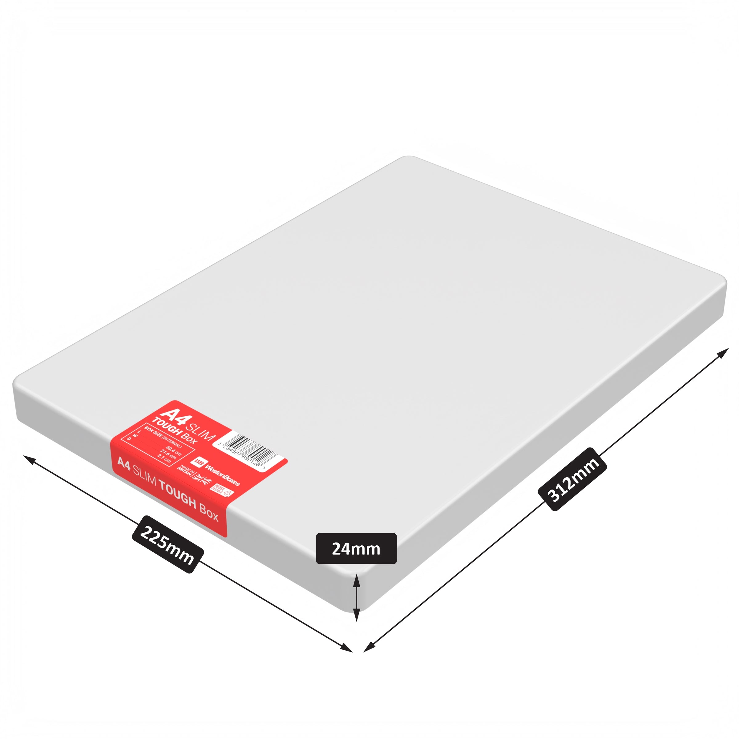 Slim A4 TOUGH Storage Box | Heavy Duty Impact Resistant | Made in ...