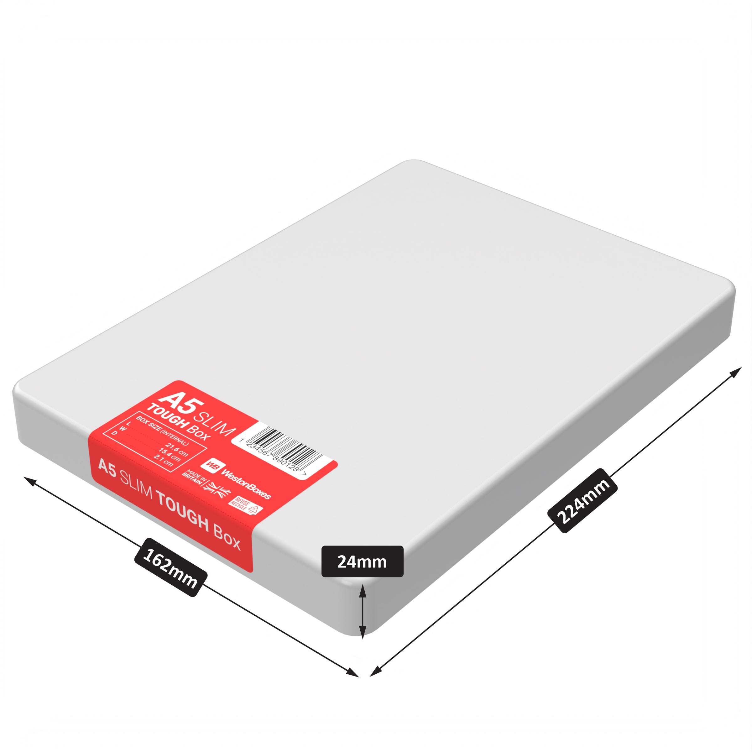 Slim A5 TOUGH Storage Box | Heavy Duty Impact Resistant | Made in ...