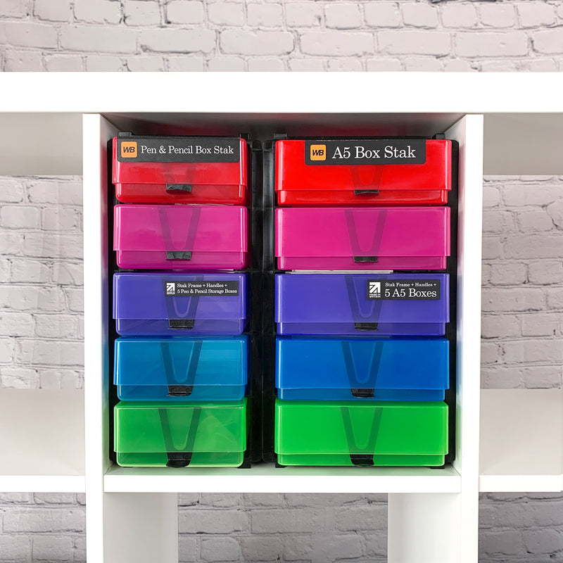 IKEA Kallax Compatible Storage Pack — A5 Box Stak & Pen & Pencil Box Stak