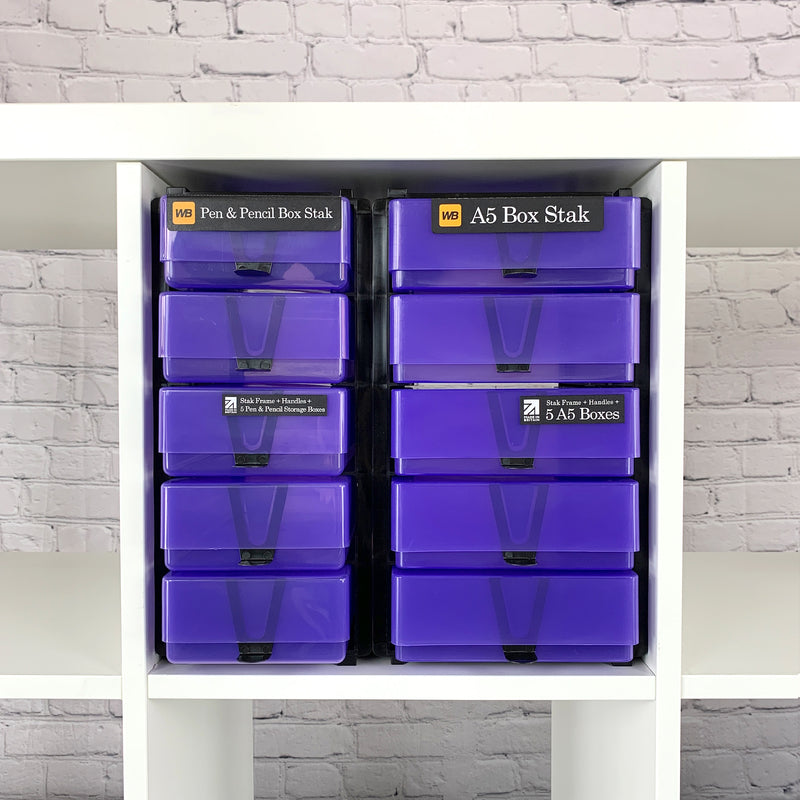 IKEA Kallax Compatible Storage Pack — A5 Box Stak & Pen & Pencil Box Stak
