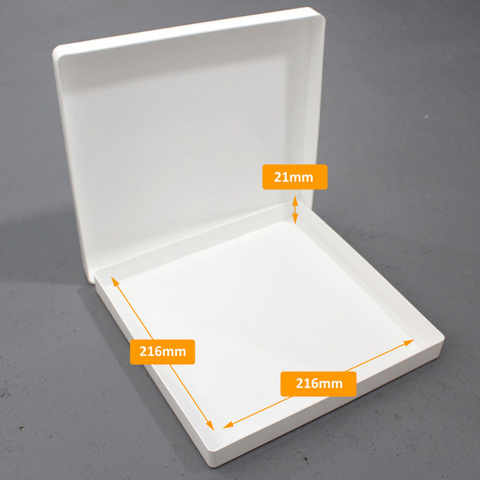 WestonBoxes - 8x8 postproof packaging box - Tough, White / Opaque