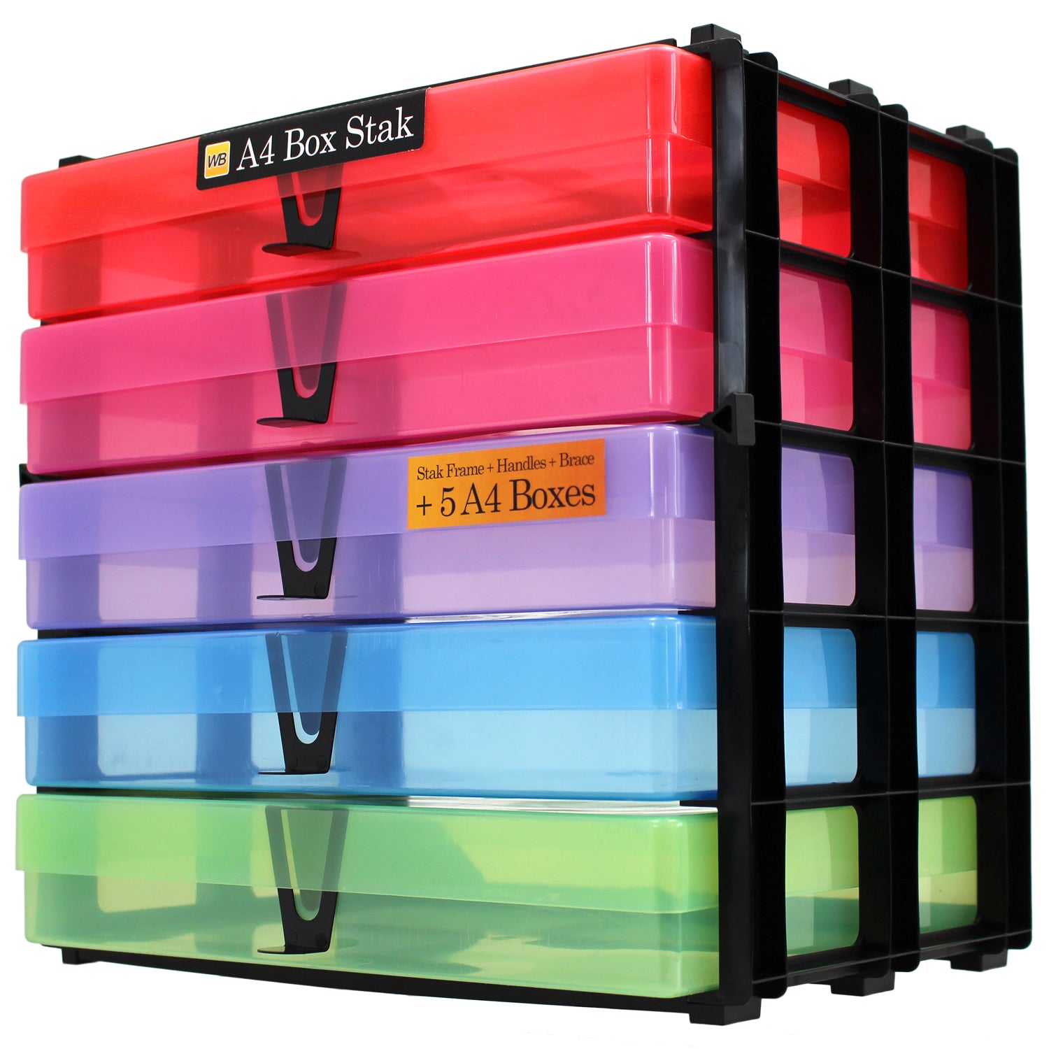 A4 Boxes Rack A4 Box Stak Craft Storage Unit | Holds 5 A4 Boxes | Made in Britain ...