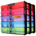 MixPack / Transparent, WestonBoxes Craft Storage Box Stak Stack Unit For A4 Paper Storage Boxes