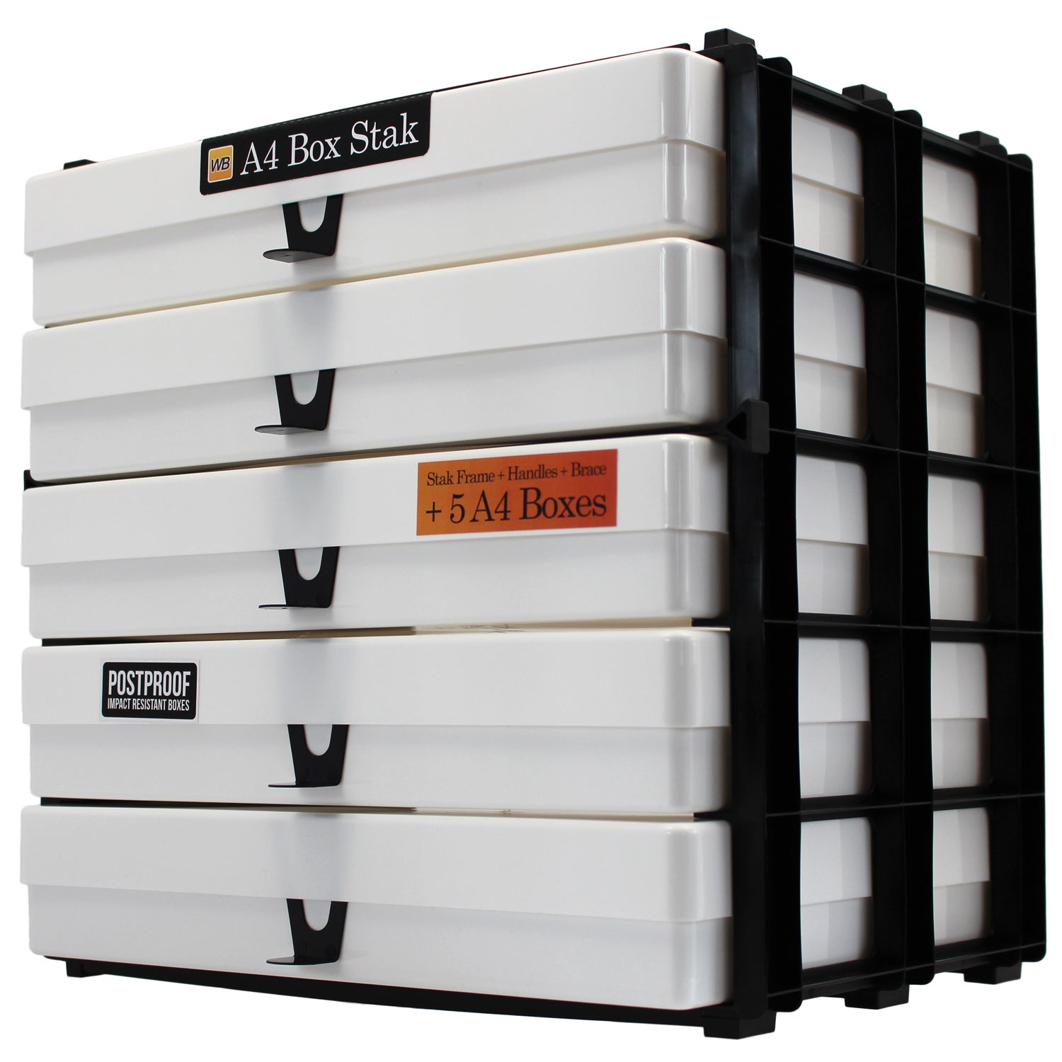 A4 Box Stak Craft Storage Unit | Holds 5 A4 Boxes | Made in Britain ...