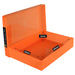Neon Orange / Opaque, WestonBoxes Plastic Storage Boxes For A4 Paper Neon Colours