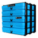 Neon Blue / Opaque, WestonBoxes Craft Storage Box Stak Stack Unit For A4 Paper Storage Boxes