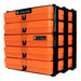 Neon Orange / Opaque, WestonBoxes Craft Storage Box Stak Stack Unit For A4 Paper Storage Boxes