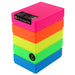 Neon MixPack / Opaque, WestonBoxes A5 Paper Plastic Storage Boxes Neon 