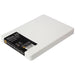 WestonBoxes A5 Slim Paper Storage Box, White / Opaque / TOUGH