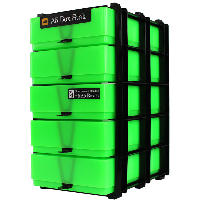 A5 Box Stak Craft Storage Unit, Neon