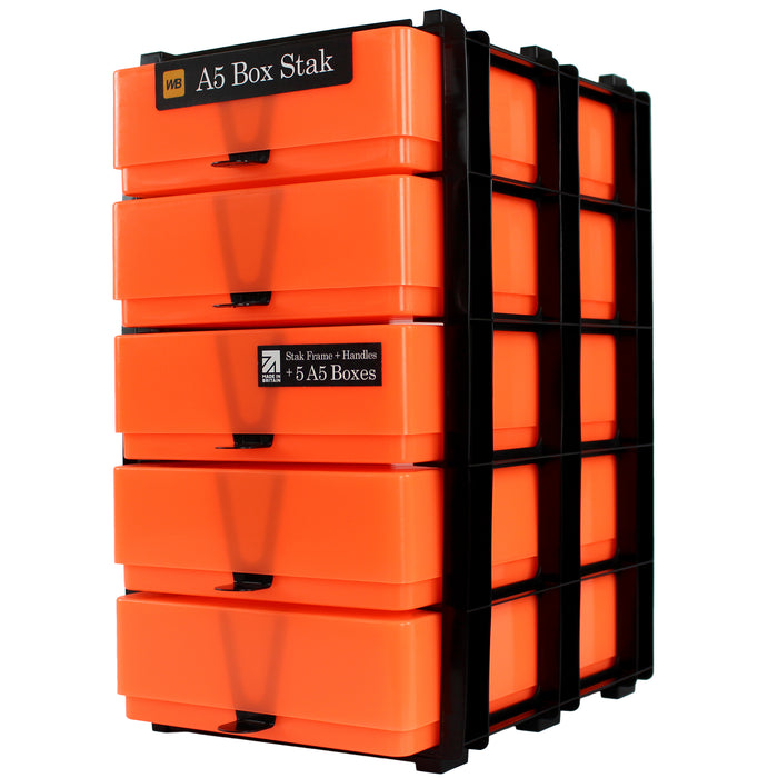 A5 Box Stak Craft Storage Unit, Neon