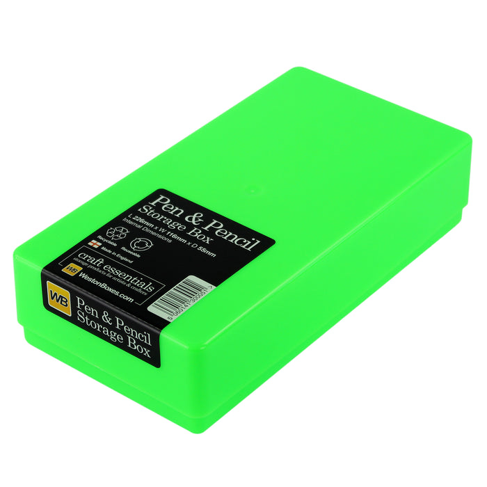 Pen & Pencil Storage Box, Neon (5-pack)