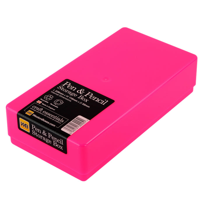 Pen & Pencil Storage Box, Neon (5-pack)