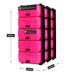 Neon Pink/Opaque, WestonBoxes Pen and Pencil Stak external Dimensions
