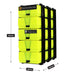 Neon Yellow/Opaque, WestonBoxes Pen and Pencil Stak external Dimensions