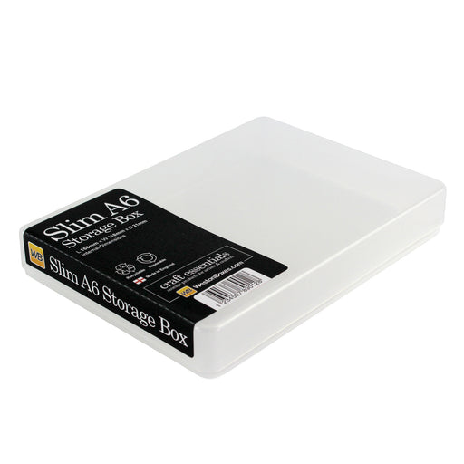 Clear / Transparent, WestonBoxes Slim A6 Storage Box