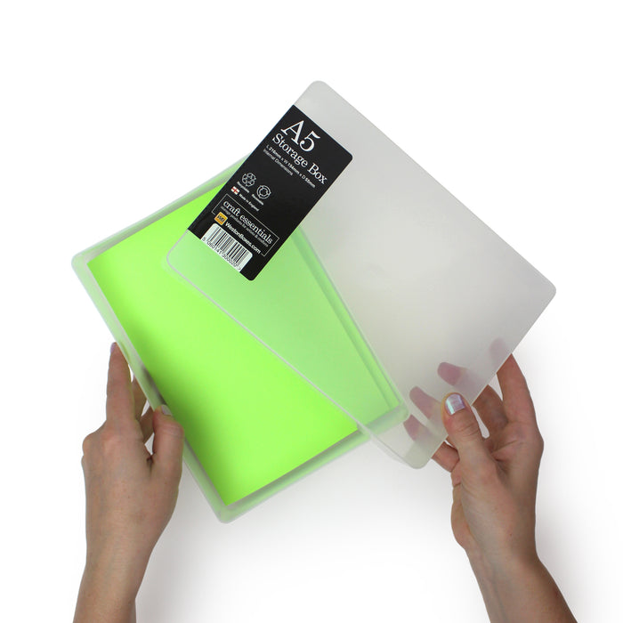 Clear / Transparent, westonboxes a5 paper plastic storage box