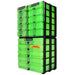 Green / Transparent, WestonBoxes 3 Box Stak Pack A4, A5, DL Crat Storage Unit Staks & Boxes modular customisable storage