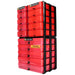 Red / Transparent, WestonBoxes 3 Box Stak Pack A4, A5, DL Crat Storage Unit Staks & Boxes modular customisable storage