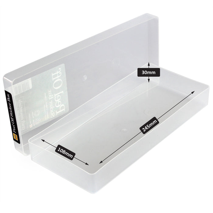Clear Peel Off Storage Box — WestonBoxes