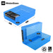 Blue/Transparent, WestonBoxes A5 internal and external Dimensions