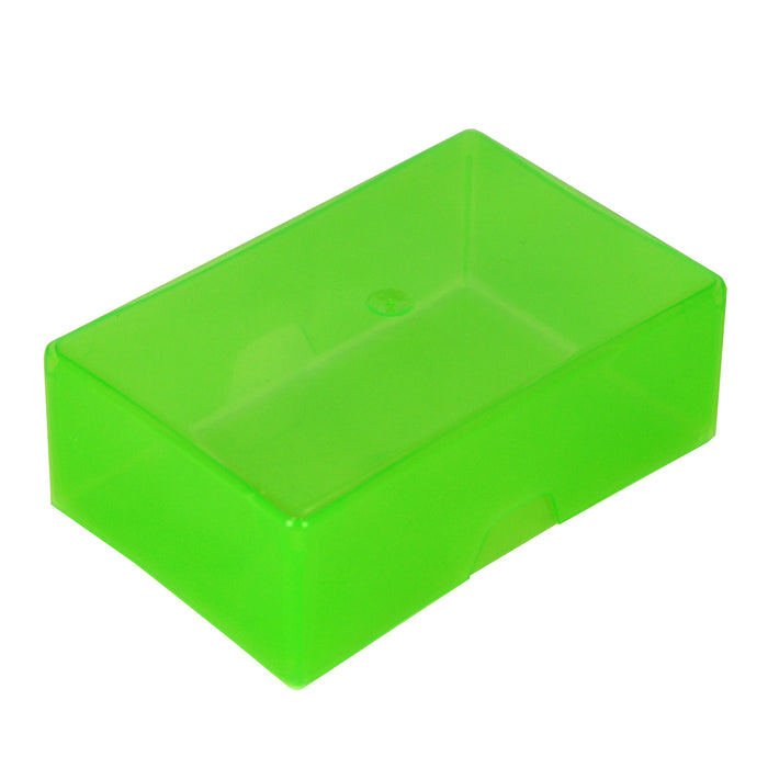 Green / Transparent, WestonBoxes 35mm deep Business Card Box holds up to 125 business cards