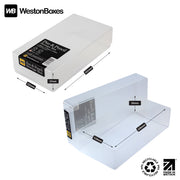 Clear/Transparent, WestonBoxes Pen and Pencil Box internal and external Dimensions