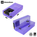 Purple/Transparent, WestonBoxes Pen and Pencil Box internal and external Dimensions