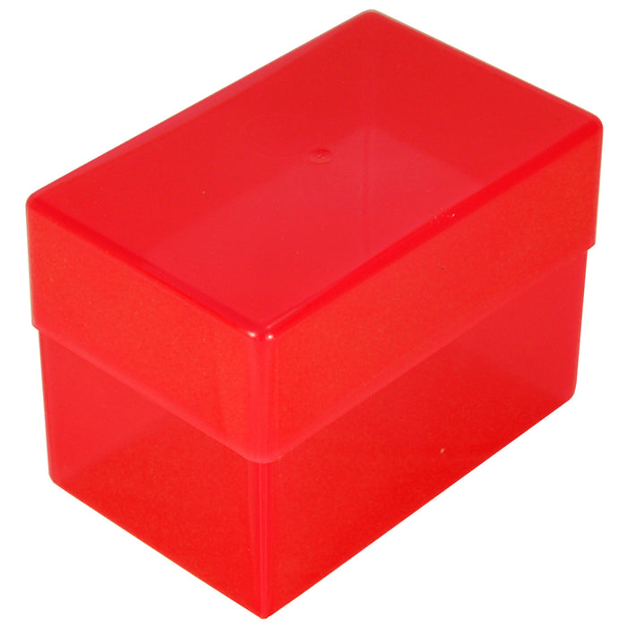Red / Transparent, Weston Boxes 70mm Deep Business Card Box