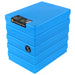 Neon Blue / Opaque, WestonBoxes Plastic A4 Paper Storage Box With Lid