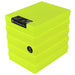 Neon Yellow / Opaque, WestonBoxes Plastic Storage Boxes For A4 Paper Neon Colours