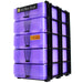 WestonBoxes A5 Paper Storage Box Stak stackable craft storage boxes purple transparent