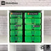 Green/Transparent, WestonBoxes 2 Stak pack in a Kallax unit