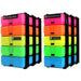 Neon MixPack/Opaque, WestonBoxes 2 Stak pack side by side